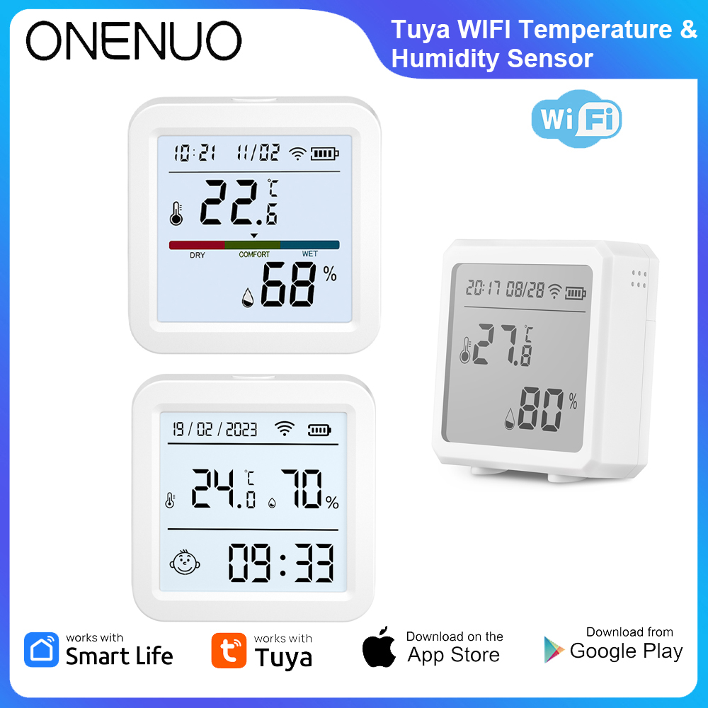 Digital Hygrometer Probe - ONENUO Tuya WIFI Temperatur Feuchtigkeit Sensor