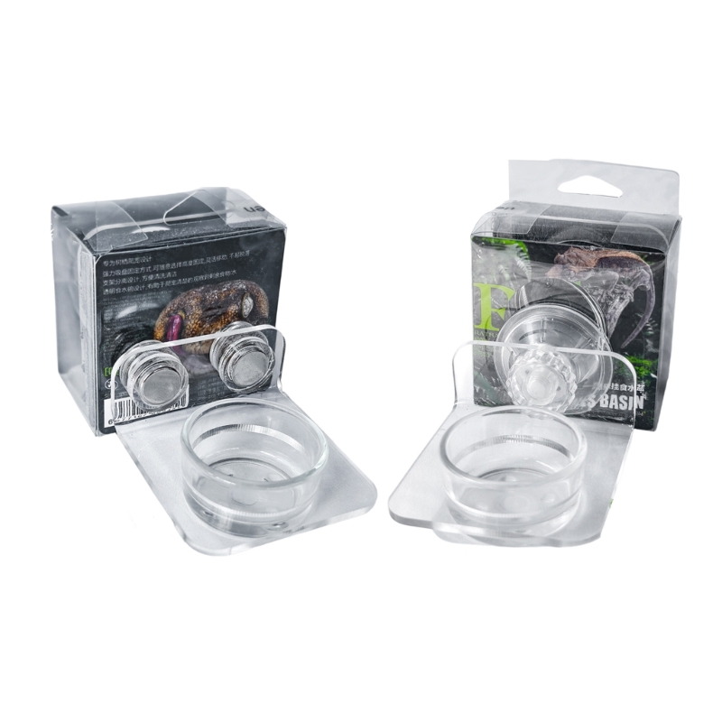 Water Dish Reptile - 367A Moderne hängende Schüssel, sichere Futterlösung,